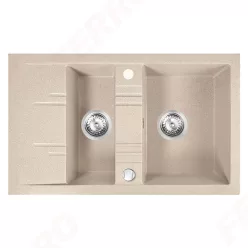   Mosogatótálca, Ferro MEZZO II 1-medencés DRGM3/48/79SA csepptálcás gr. mosogató 48/79 gyümölcsmos