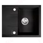 Mosogatótálca, Ferro MEZZO II DRGM48/58HA 1-medencés csepptálcás gr. mosogató 48/58, grafit shine