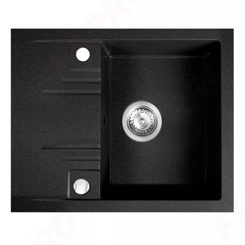 Mosogatótálca, Ferro MEZZO II DRGM48/58HA 1-medencés csepptálcás gr. mosogató 48/58, grafit shine