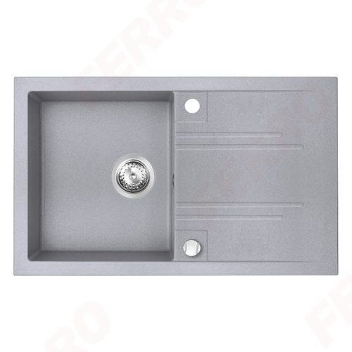Mosogatótálca, Ferro MEZZO II DRGM48/78GA 1-medencés csepptálcás gr. mosogató 48/78, szürke