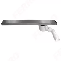   Padlóösszefolyó, Ferro EASY NEW rozsdam. acél zuhanyfolyóka OLE1-60 polírozott ráccsal 60 cm