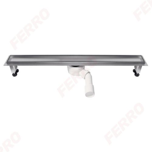 Padlóösszefolyó, Ferro Rozsdam. burkolható zuhanyfolyóka OLP1-80 polírozott ráccsal 80 cm