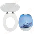 WC tető, Ferro mintás soft close wc ülőke, MDF WC/SOFT3D