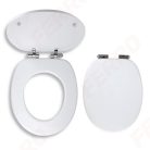 WC tető, Ferro soft close fehér wc ülőke easy click, MDF WC/SOFTMDF