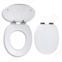   WC tető, Ferro soft close fehér wc ülőke easy click, MDF WC/SOFTMDF