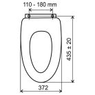 WC tető, Ferro soft close wc ülőke, MDF WC/SOFTSTONE1