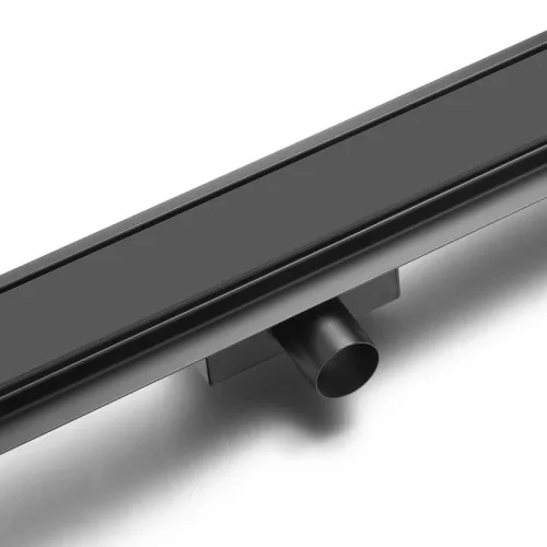 Padlóösszefolyó, AREZZO design 2in1 800 mm-es rozsdamentes acél folyóka fekete AR-800MBD