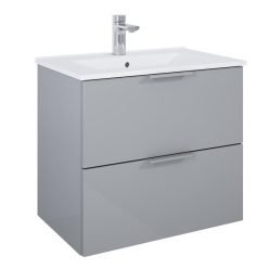   Alsó szekrény, AREZZO design ETNA SZETT 60 fényes világosszürke (2 doboz)
