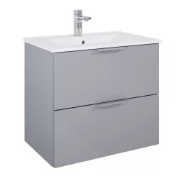   Alsó szekrény, AREZZO design ETNA SZETT 60 fényes világosszürke (2 doboz)