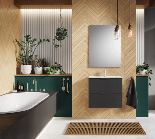 Alsó szekrény, AREZZO design ETNA SZETT 60 matt antracit (2 doboz)