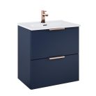 Alsó szekrény, AREZZO design ETNA SZETT 60 matt kék (2 doboz)
