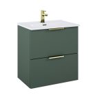Alsó szekrény, AREZZO design ETNA SZETT 60 matt zöld (2 doboz)