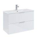 Alsó szekrény, AREZZO design ETNA SZETT 80 fényes fehér (2 doboz)