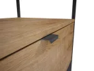 Alsó szekrény, AREZZO design NEBO alsószekrény 100 cm-es, 1 fiókkal, canela tölgy, matt fekete (2