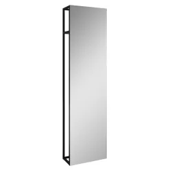   Tükör, AREZZO design NEBO tükör canela tölgy polccal 50_190, matt fekete