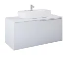 Alsó szekrény, AREZZO design MALIBU alsószekrény 120 1 fiók + 1 fiók , matt fehér
