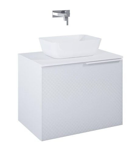 Alsó szekrény, AREZZO design Malibu alsószekrény 70 1 fiók + 1 fiók , matt fehér