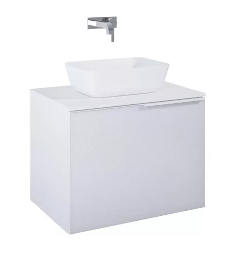 Alsó szekrény, AREZZO design Malibu alsószekrény 70 1 fiók + 1 fiók , matt fehér