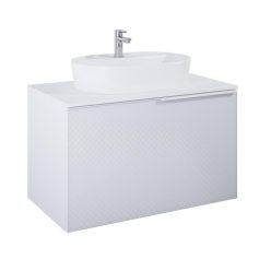   Alsó szekrény, AREZZO design Malibu alsószekrény 90 1 fiók + 1 fiók , matt fehér
