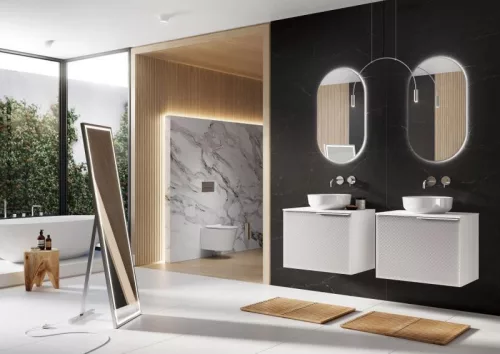 Alsó szekrény, AREZZO design Malibu alsószekrény 90 1 fiók + 1 fiók , matt fehér