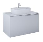 Alsó szekrény, AREZZO design Malibu alsószekrény 90 1 fiók + 1 fiók , v. matt szürke