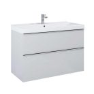 Alsó szekrény, AREZZO design MONTEREY 100 cm-es alsószekrény 2 fiókkal Matt Szürke színben, szif