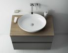 Alsó szekrény, AREZZO design MONTEREY 100 cm-es alsószekrény 2 fiókkal Mf. antracit színben, szif