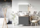 Alsó szekrény, AREZZO design MONTEREY 100 cm-es alsószekrény 2 fiókkal Mf. antracit színben, szif