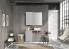 Alsó szekrény, AREZZO design MONTEREY 40 cm-es oldalszekrény 1 ajtóval Matt Szürke színben