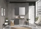 Alsó szekrény, AREZZO design MONTEREY 40 cm-es oldalszekrény 1 ajtóval Mf. antracit színben