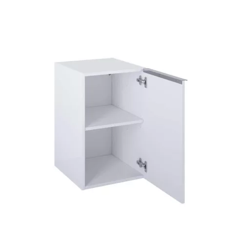 Alsó szekrény, AREZZO design MONTEREY 40 cm-es oldalszekrény 1 ajtóval Mf. fehér színben