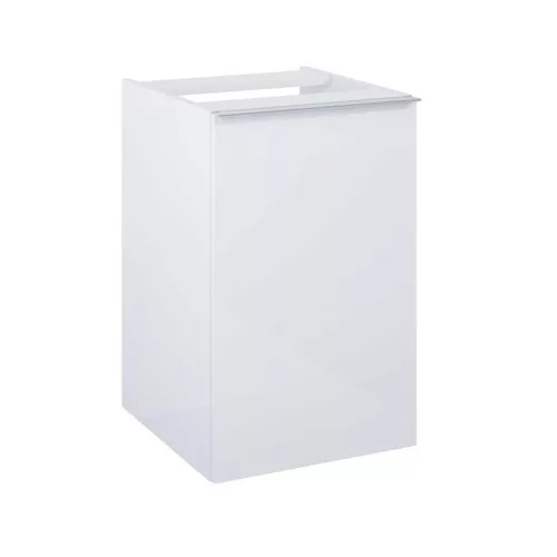 Alsó szekrény, AREZZO design MONTEREY 40 cm-es oldalszekrény szennyeskosárral Matt Fehér színben