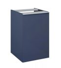 Alsó szekrény, AREZZO design MONTEREY 40 cm-es oldalszekrény szennyeskosárral Matt kék színben