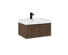 Alsó szekrény, AREZZO design MONTEREY 60 cm-es alsószekrény 1 fiókkal Lincoln dió színben, szifon