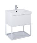 Alsó szekrény, AREZZO design MONTEREY 60 cm-es alsószekrény 1 fiókkal Matt Fehér színben, szifonk