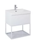 Alsó szekrény, AREZZO design MONTEREY 60 cm-es alsószekrény 1 fiókkal Matt Fehér színben, szifonk