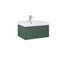 Alsó szekrény, AREZZO design MONTEREY 60 cm-es alsószekrény 1 fiókkal Matt Zöld szifonkivágással