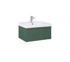 Alsó szekrény, AREZZO design MONTEREY 60 cm-es alsószekrény 1 fiókkal Matt Zöld szifonkivágással