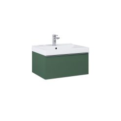   Alsó szekrény, AREZZO design MONTEREY 60 cm-es alsószekrény 1 fiókkal Matt Zöld szifonkivágással
