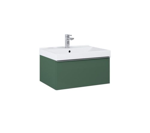 Alsó szekrény, AREZZO design MONTEREY 60 cm-es alsószekrény 1 fiókkal Matt Zöld szifonkivágással
