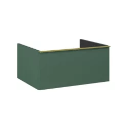   Alsó szekrény, AREZZO design MONTEREY 60 cm-es alsószekrény 1 fiókkal Matt Zöld színben, szifonki