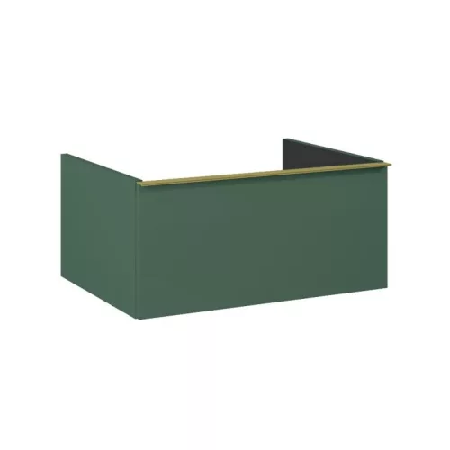 Alsó szekrény, AREZZO design MONTEREY 60 cm-es alsószekrény 1 fiókkal Matt Zöld színben, szifonki
