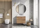 Alsó szekrény, AREZZO design MONTEREY 60 cm-es alsószekrény 2 fiókkal Canela tölgy színben, szifo