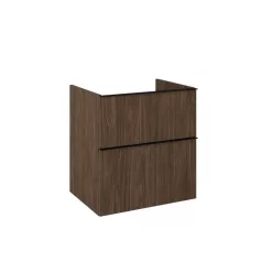   Alsó szekrény, AREZZO design MONTEREY 60 cm-es alsószekrény 2 fiókkal Lincoln dió színben, szifon