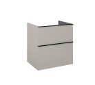 Alsó szekrény, AREZZO design MONTEREY 60 cm-es alsószekrény 2 fiókkal Matt Beige színben, szifonk