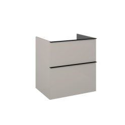   Alsó szekrény, AREZZO design MONTEREY 60 cm-es alsószekrény 2 fiókkal Matt Beige színben, szifonk