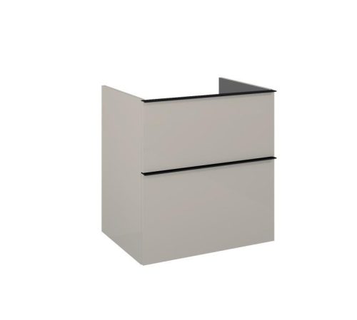 Alsó szekrény, AREZZO design MONTEREY 60 cm-es alsószekrény 2 fiókkal Matt Beige színben, szifonk