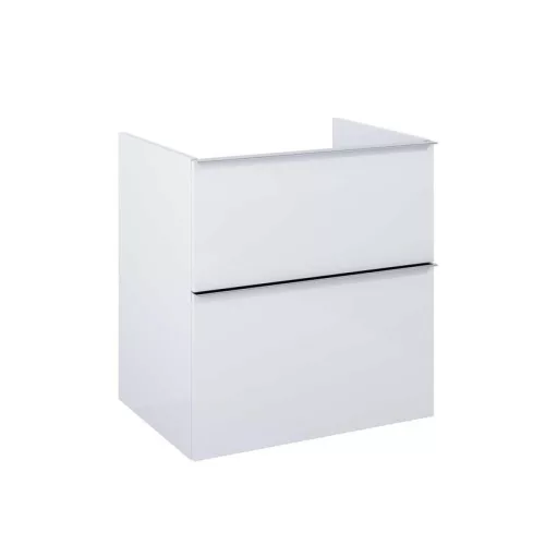 Alsó szekrény, AREZZO design MONTEREY 60 cm-es alsószekrény 2 fiókkal Matt Fehér színben, szifonk