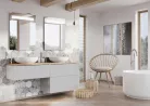 Alsó szekrény, AREZZO design MONTEREY 60 cm-es alsószekrény 2 fiókkal Matt Szürke színben, szifon