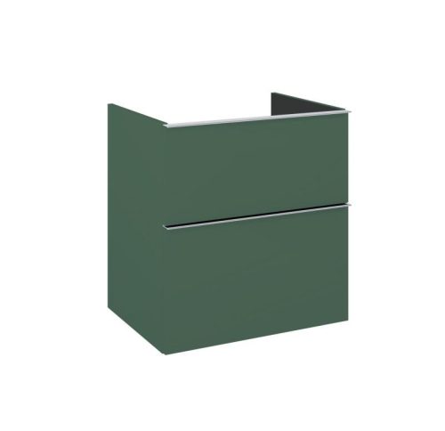 Alsó szekrény, AREZZO design MONTEREY 60 cm-es alsószekrény 2 fiókkal Matt Zöld színben, szifonki
